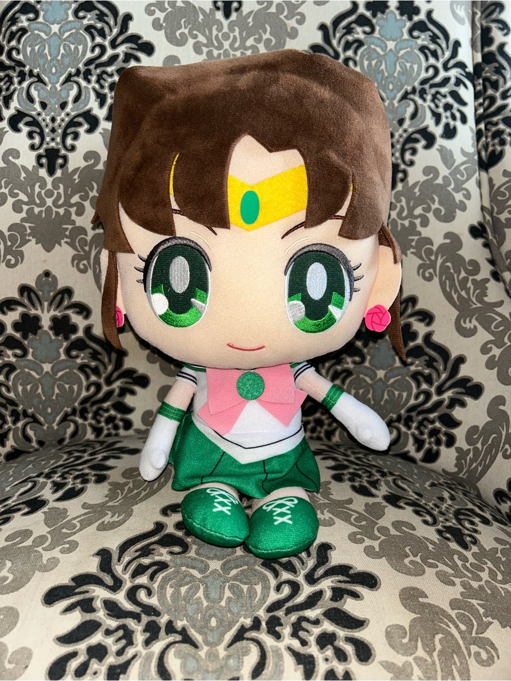 Sailor Jupiter Sailor Moon Mecha big 16’ plushie plush Banpresto anime pink gree